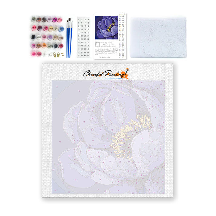 Fiore di Mezzanotte - Mini Pittura per numeri