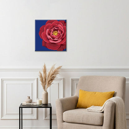 Rosso cremisi reale e azzurro - Mini Pittura per numeri