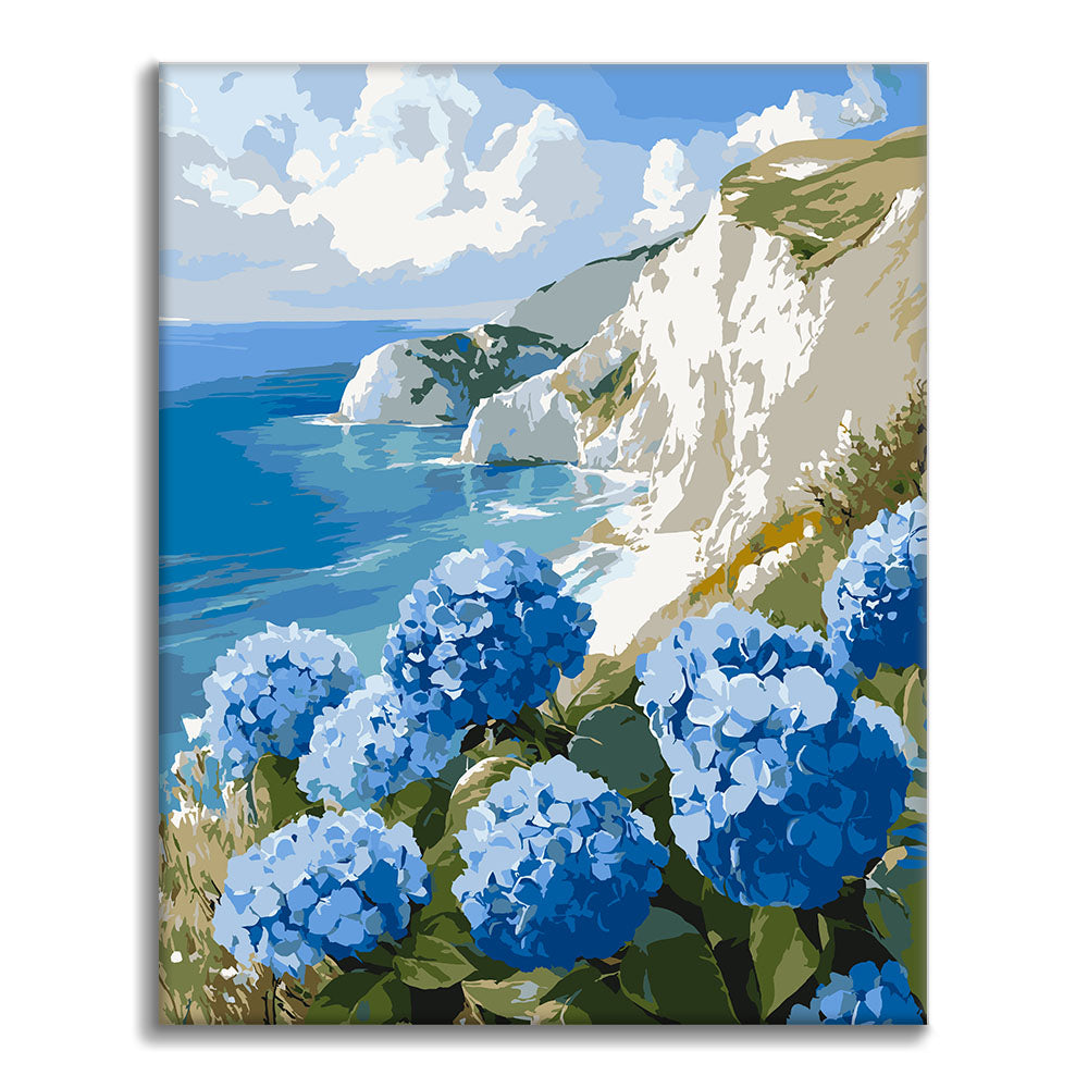 Ortensie in riva al mare - Dipingere con i Numeri