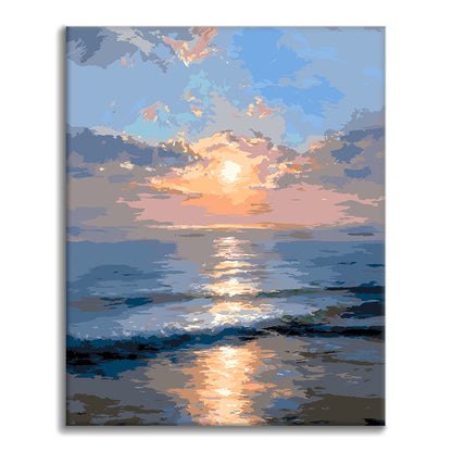 Alba sull'oceano - Dipingere con i Numeri