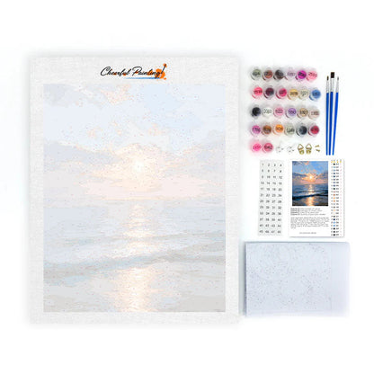 Alba sull'oceano - Dipingere con i Numeri
