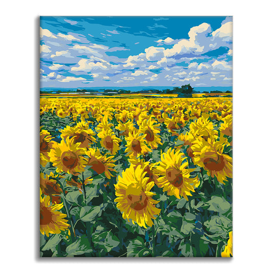 Campo di girasoli - Dipingere con i Numeri