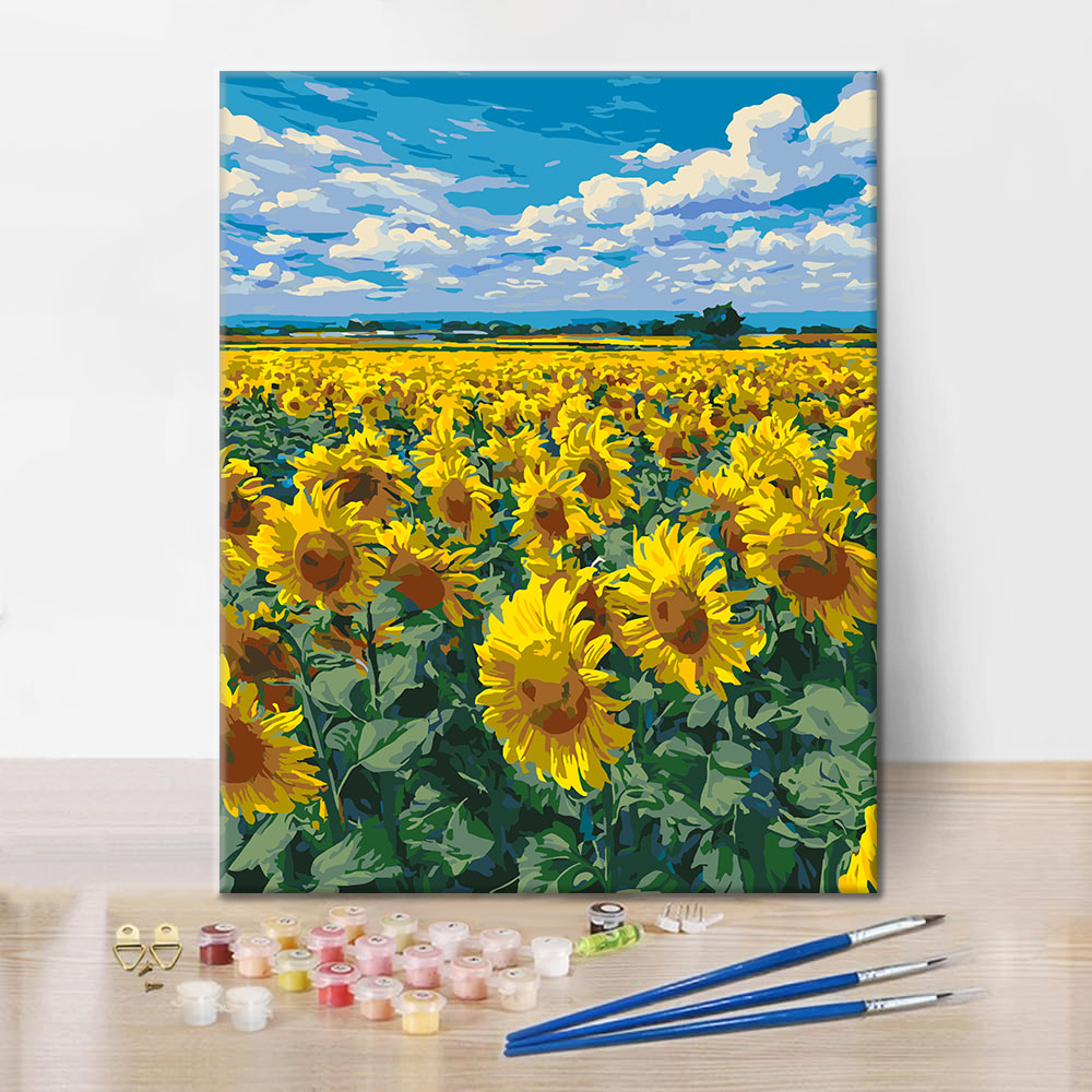 Campo di girasoli - Dipingere con i Numeri
