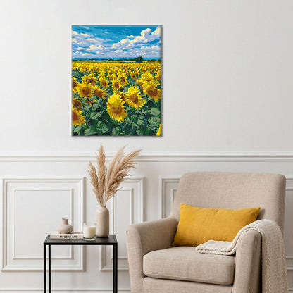 Campo di girasoli - Dipingere con i Numeri