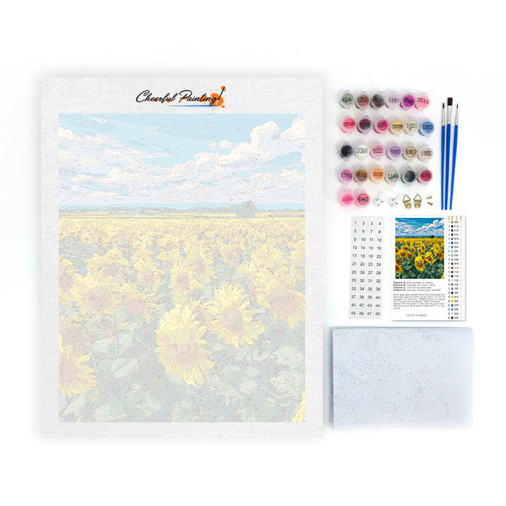 Campo di girasoli - Dipingere con i Numeri