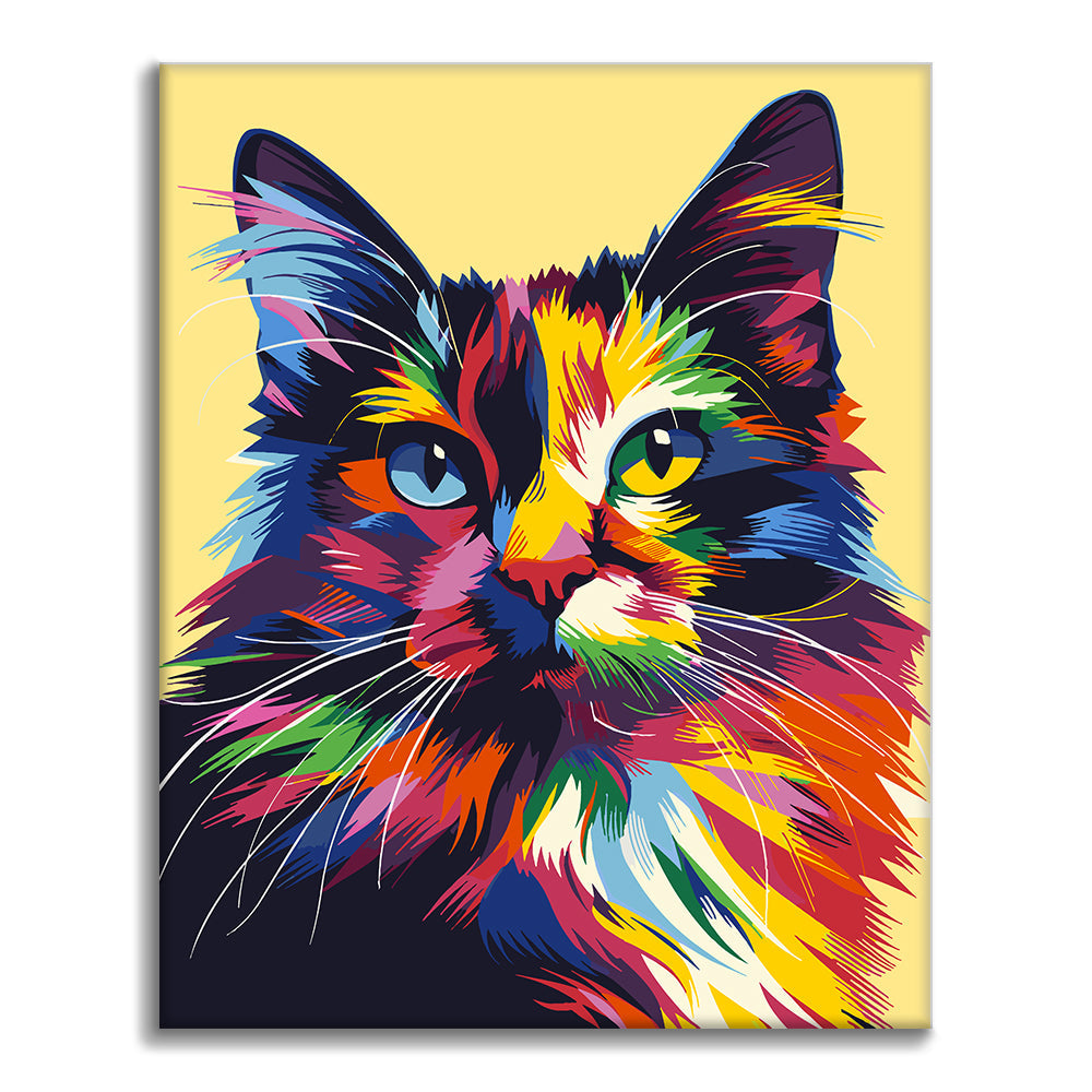 Geometria di gatti colorati - Dipingere con i Numeri