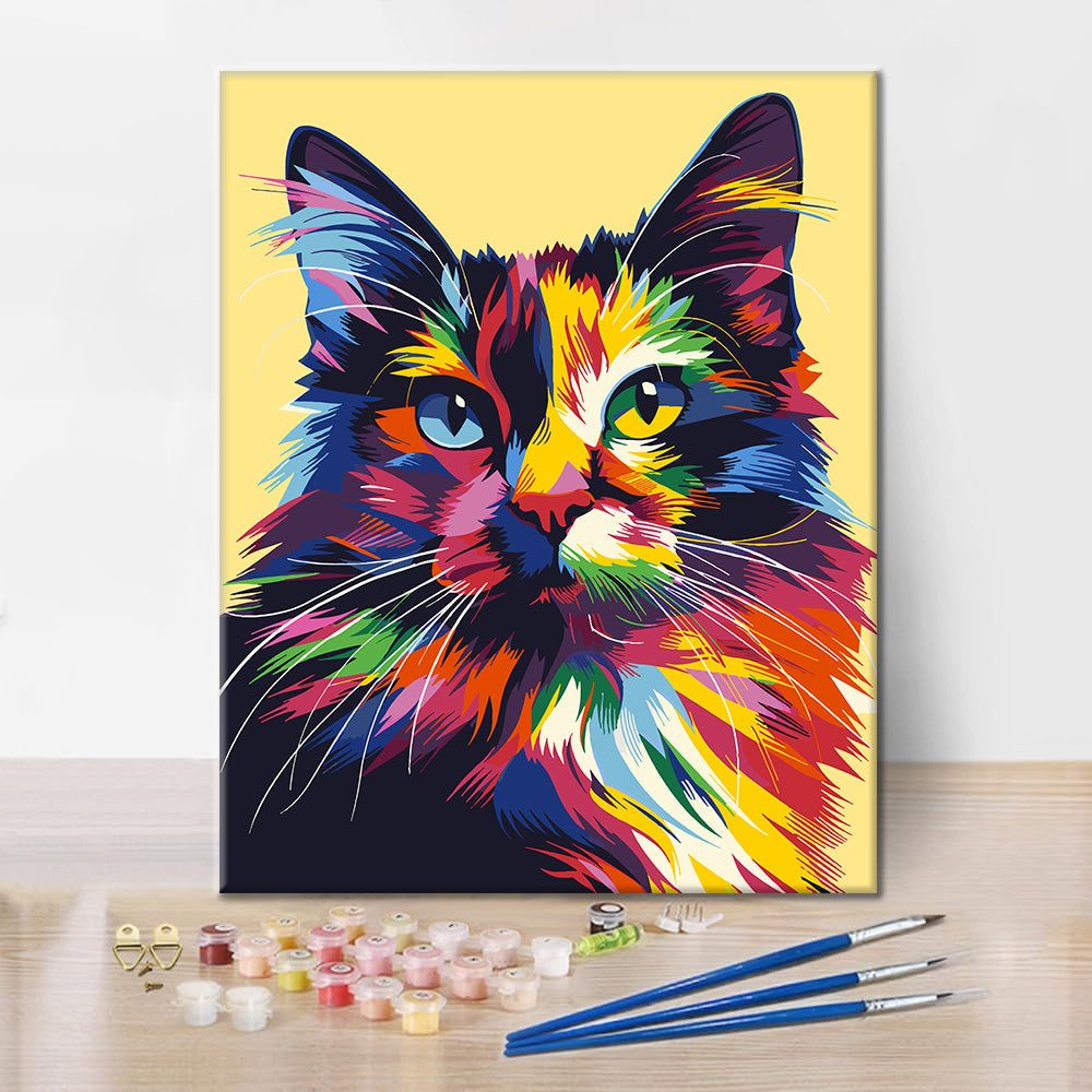 Geometria di gatti colorati - Dipingere con i Numeri
