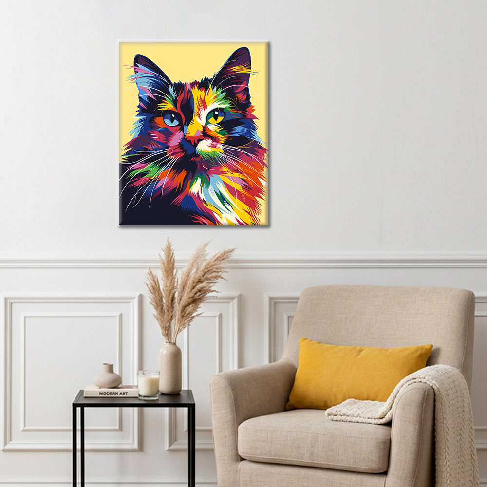 Geometria di gatti colorati - Dipingere con i Numeri