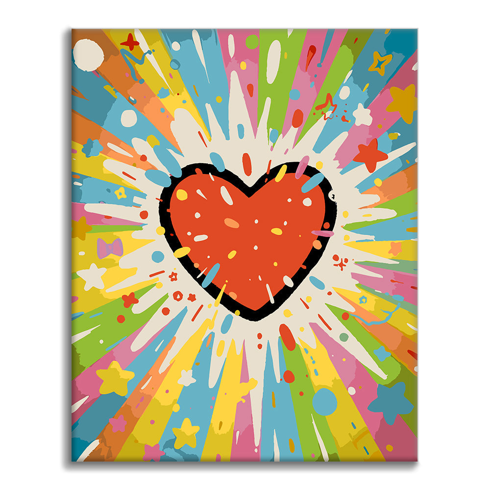 Esplosione d'amore cosmico - Dipingere con i Numeri