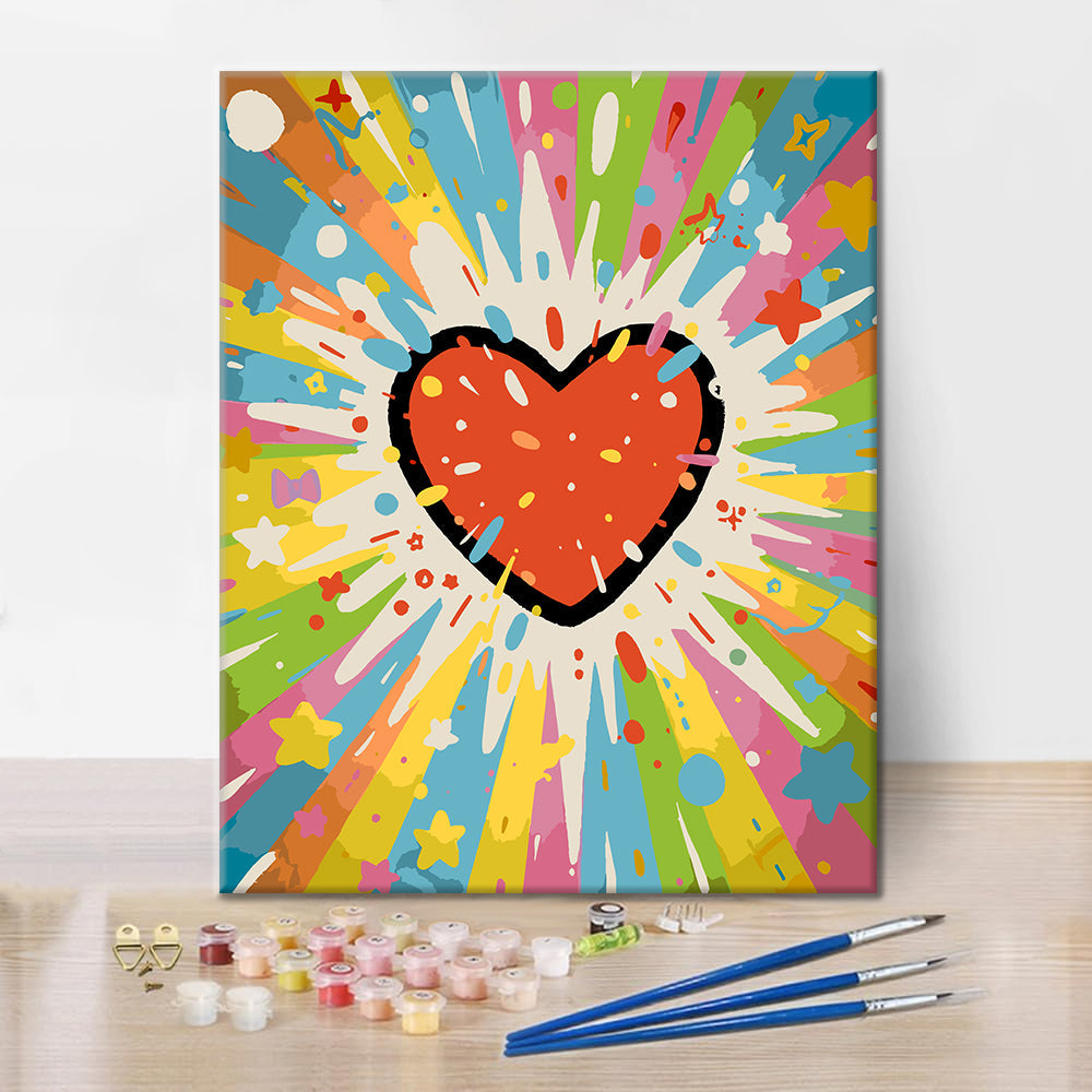 Esplosione d'amore cosmico - Dipingere con i Numeri
