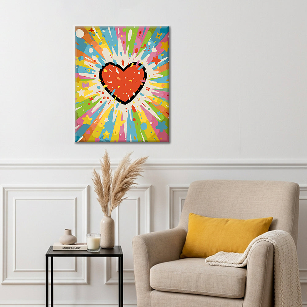 Esplosione d'amore cosmico - Dipingere con i Numeri