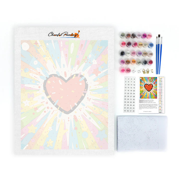 Esplosione d'amore cosmico - Dipingere con i Numeri