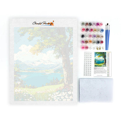 Fiori in riva al lago - Dipingere con i Numeri