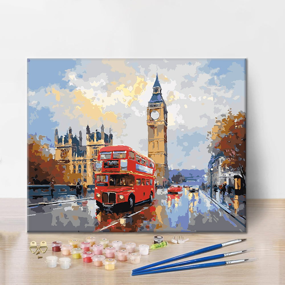 Itinerario Rosso di Londra - Dipingere con i Numeri
