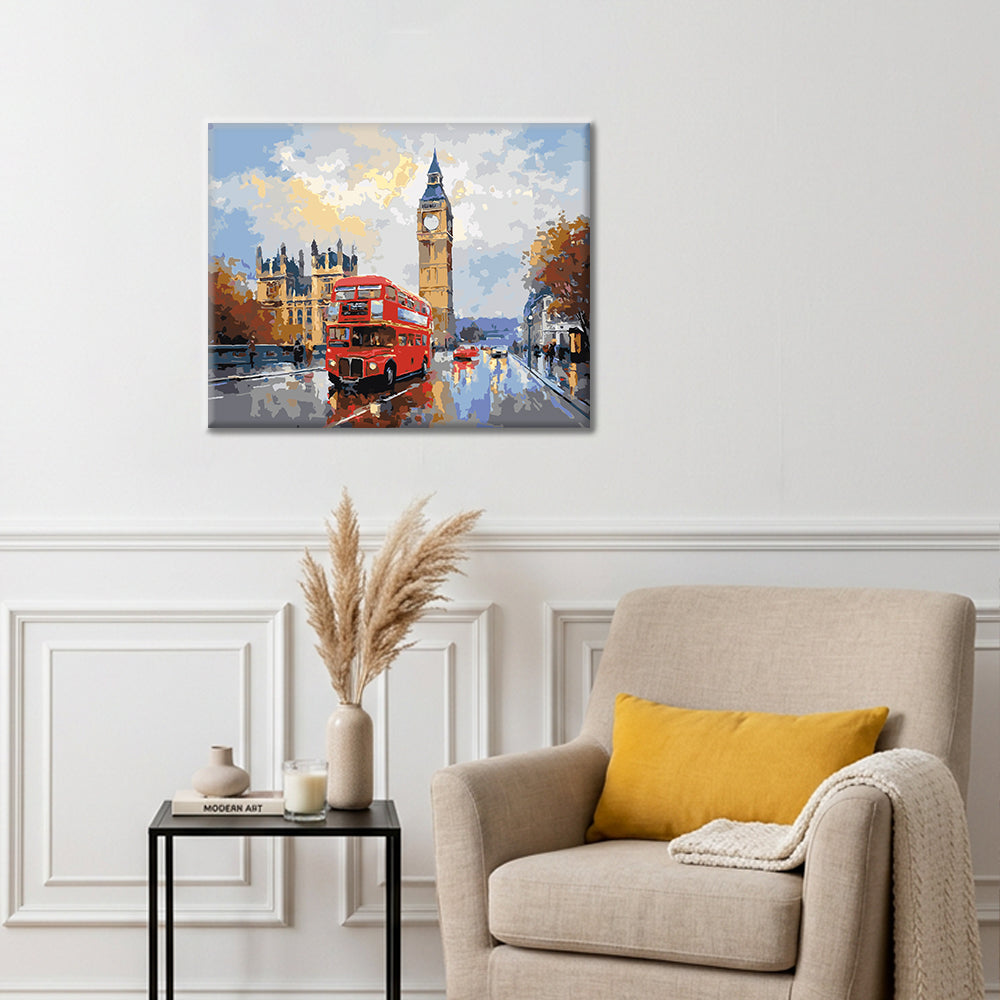 Itinerario Rosso di Londra - Dipingere con i Numeri