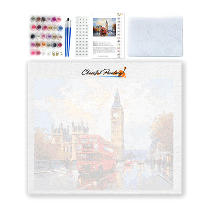 Itinerario Rosso di Londra - Dipingere con i Numeri