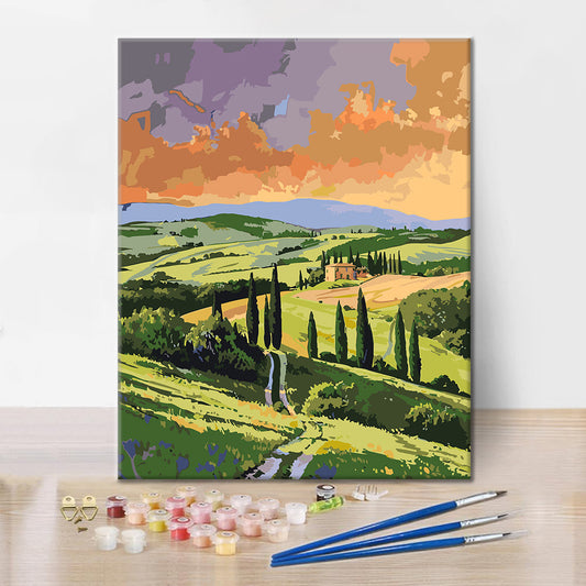 Cipresso toscano - Dipingere con i Numeri