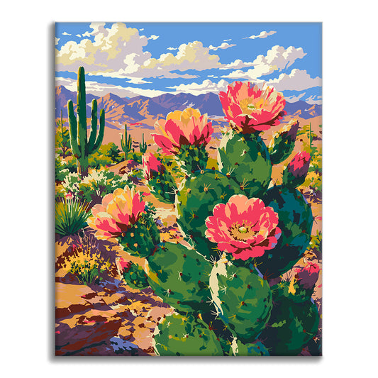 Fiore di cactus – Dipingere con i Numeri