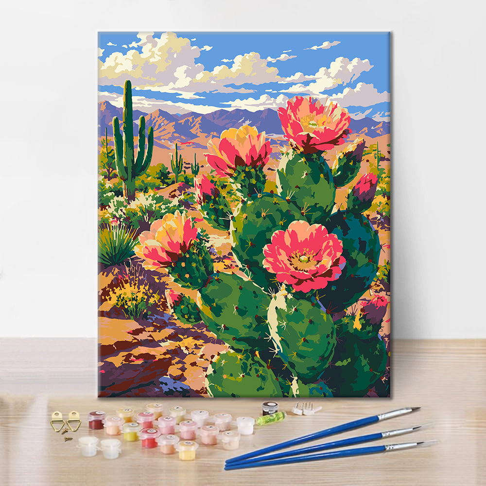 Fiore di cactus – Dipingere con i Numeri