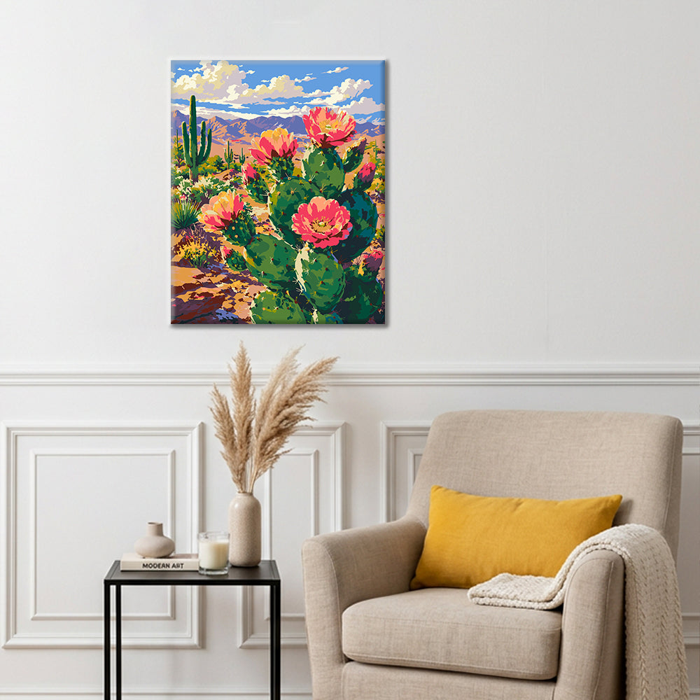 Fiore di cactus – Dipingere con i Numeri