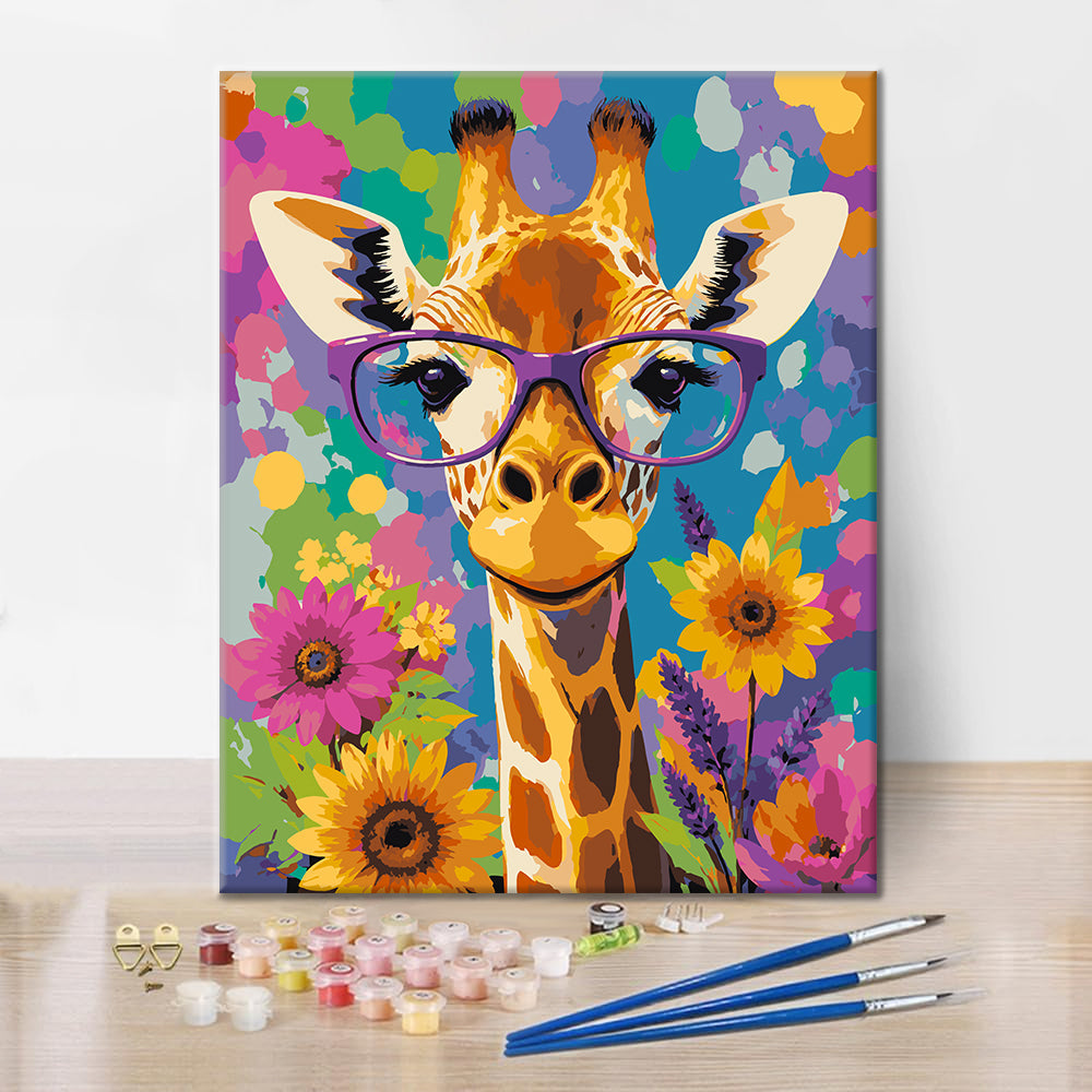 Giraffa hipster – Dipingere con i Numeri