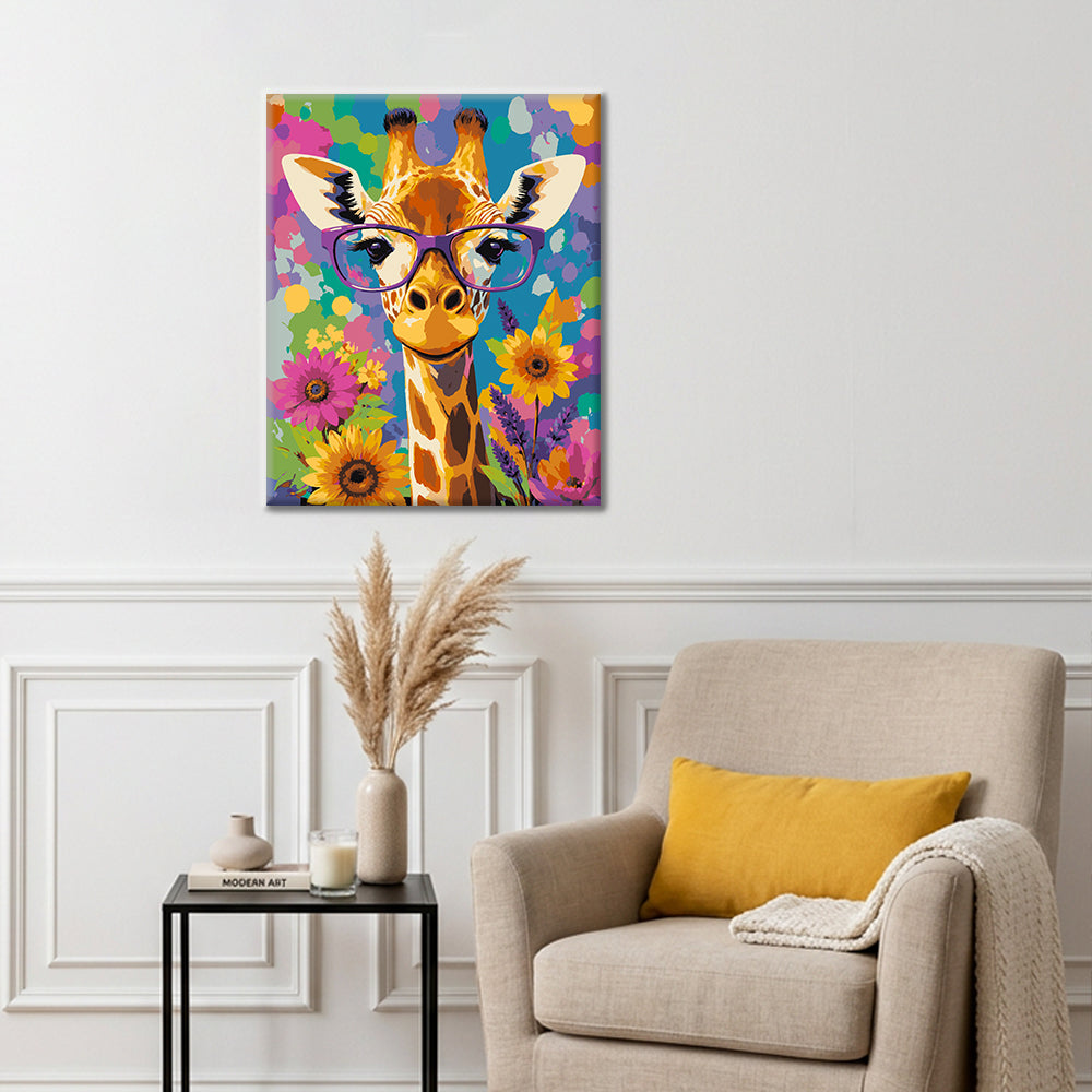 Giraffa hipster – Dipingere con i Numeri