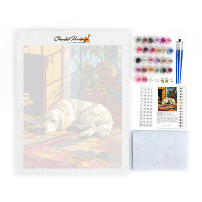 Golden Retriever pigro – Dipingere con i Numeri