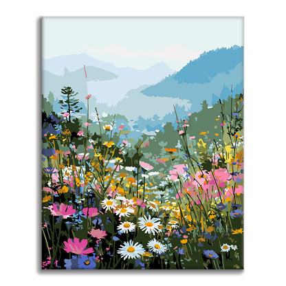 Fioritura di montagna – Dipingere con i Numeri