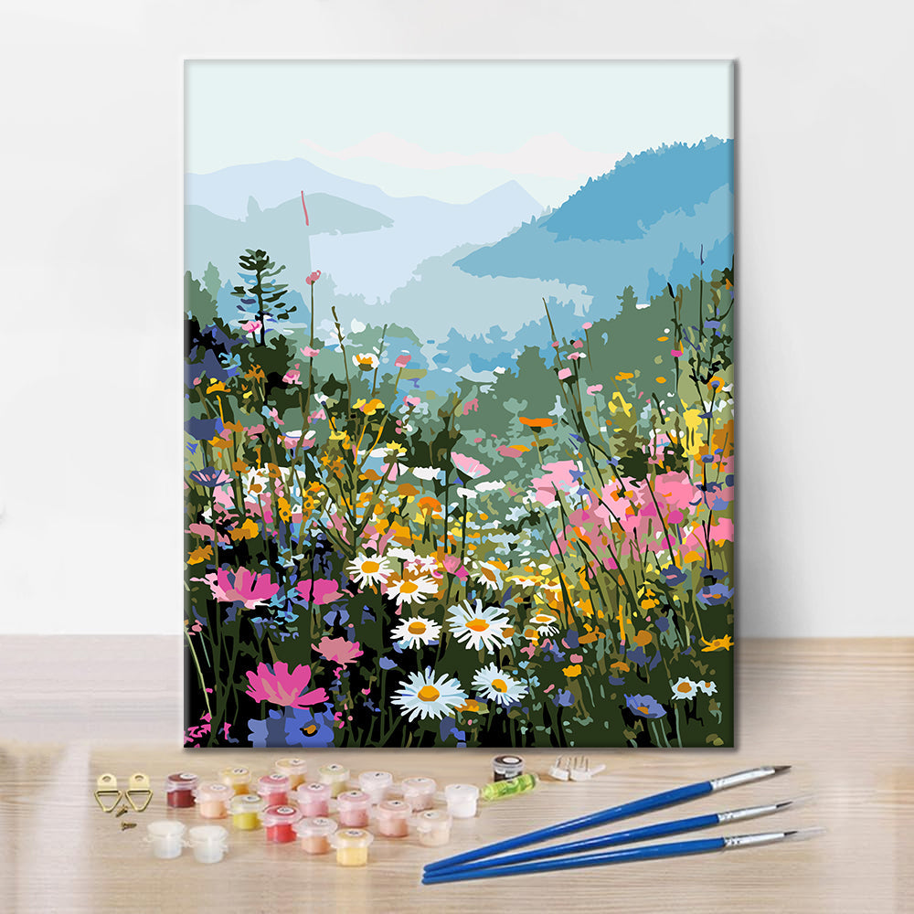 Fioritura di montagna – Dipingere con i Numeri