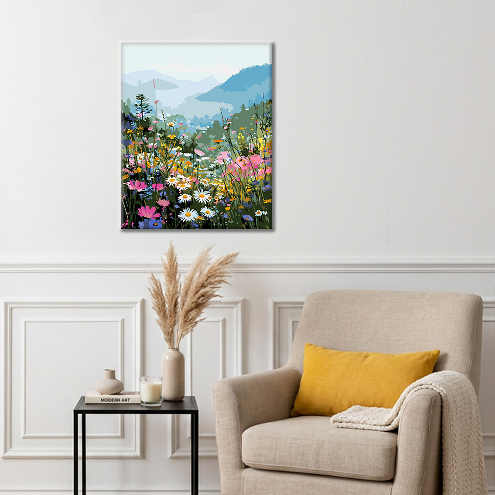 Fioritura di montagna – Dipingere con i Numeri