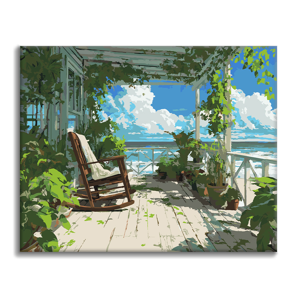 Portico sul mare – Dipingere con i Numeri