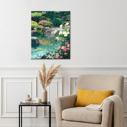 Riflessi sereni del giardino – Dipingere con i Numeri