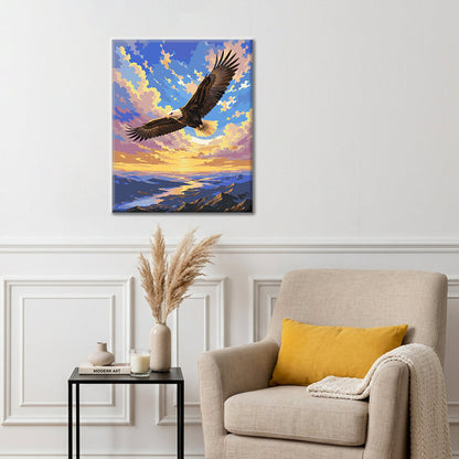 Aquila in volo – Dipingere con i Numeri