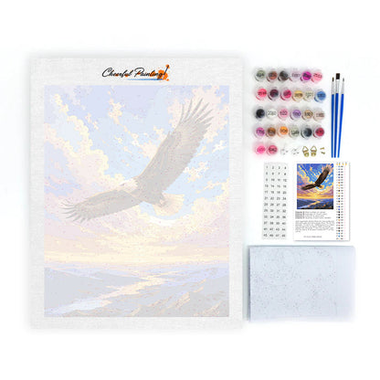 Aquila in volo – Dipingere con i Numeri