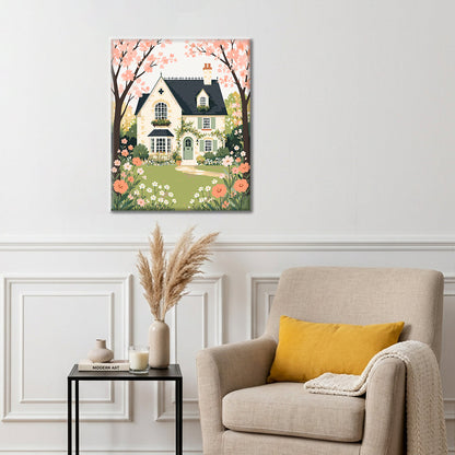 Cottage di primavera – Dipingere con i Numeri