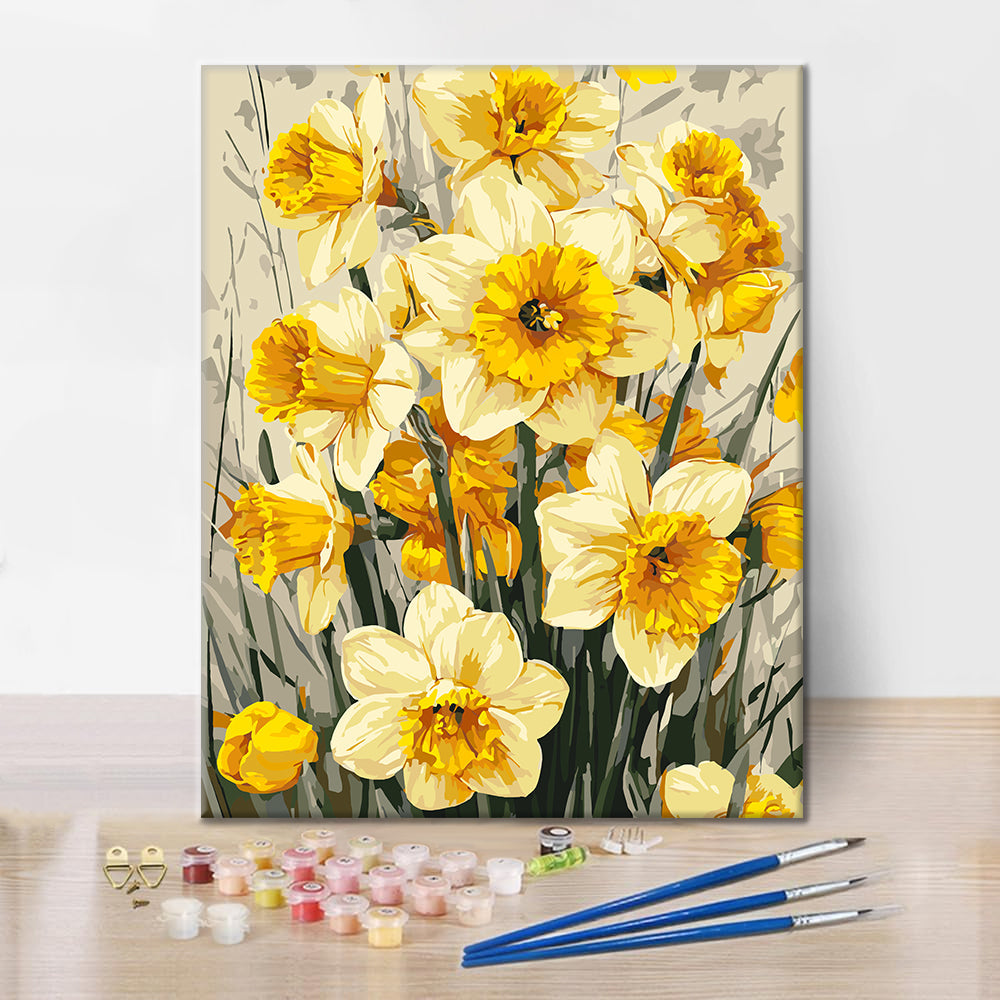 Narcisi di primavera – Dipingere con i Numeri