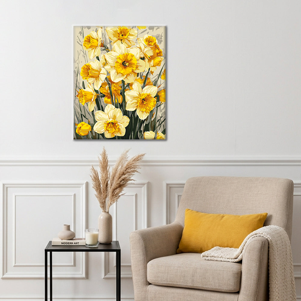 Narcisi di primavera – Dipingere con i Numeri