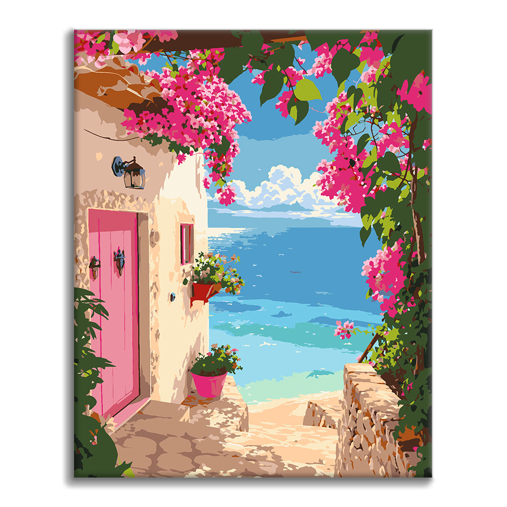 Sentiero costiero al tramonto – Dipingere con i Numeri