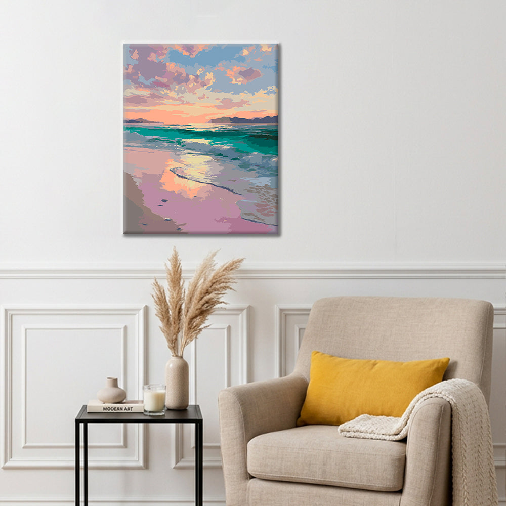 Serenità al tramonto – Dipingere con i Numeri