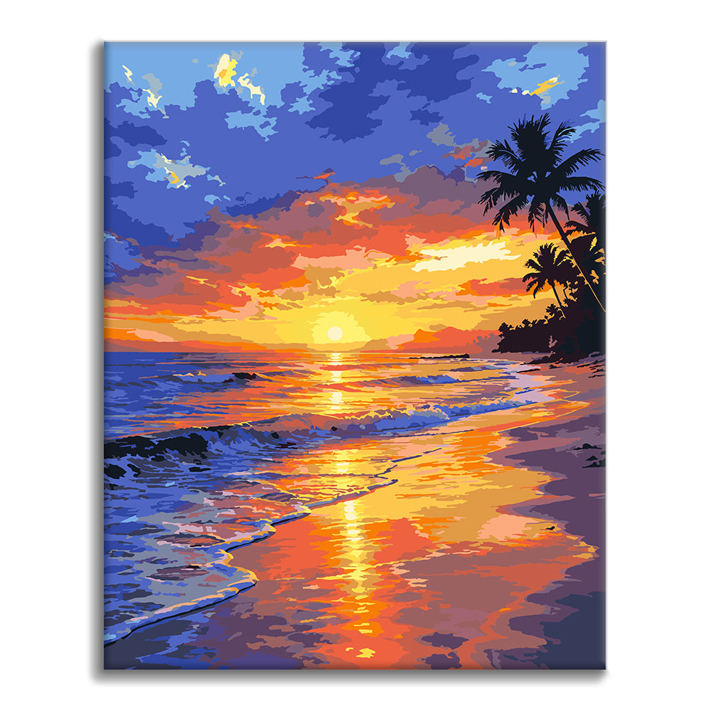 Tramonto tropicale – Dipingere con i Numeri