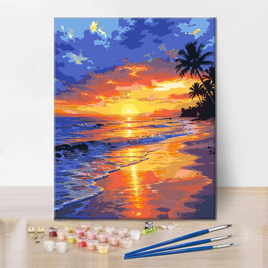 Tramonto tropicale – Dipingere con i Numeri