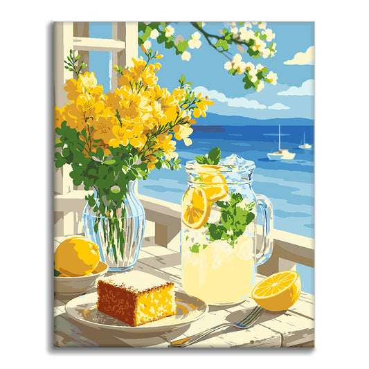 Limone in riva al mare – Dipingere con i Numeri