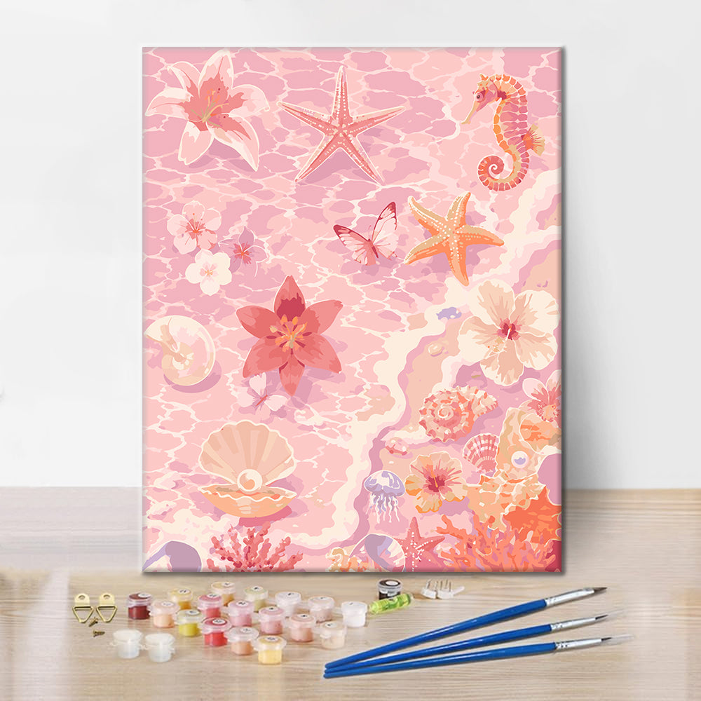Tesori dell'Oceano Rosa – Dipingere con i Numeri