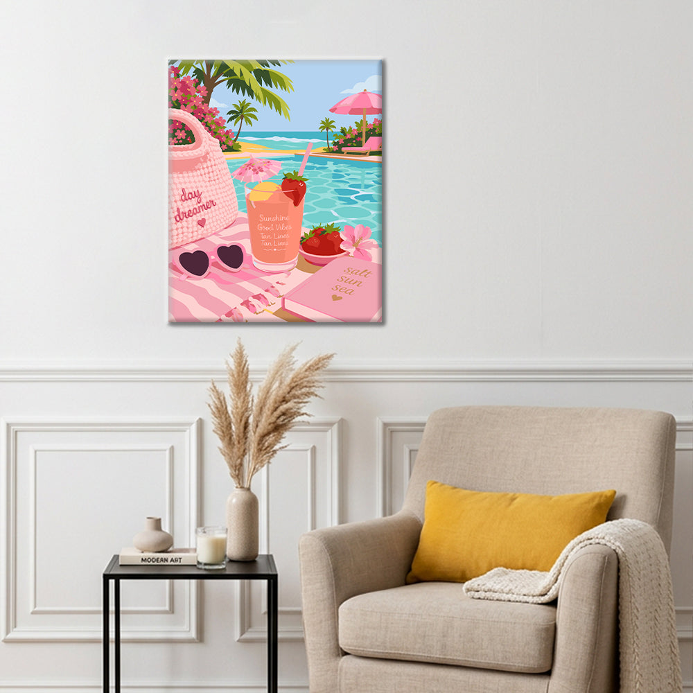 Fuga estiva rosa – Dipingere con i Numeri