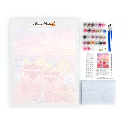 Toast al tramonto con lamponi – Dipingere con i Numeri