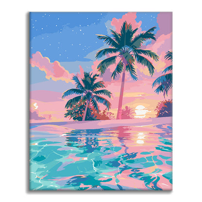 Riflessi al tramonto – Dipingere con i Numeri