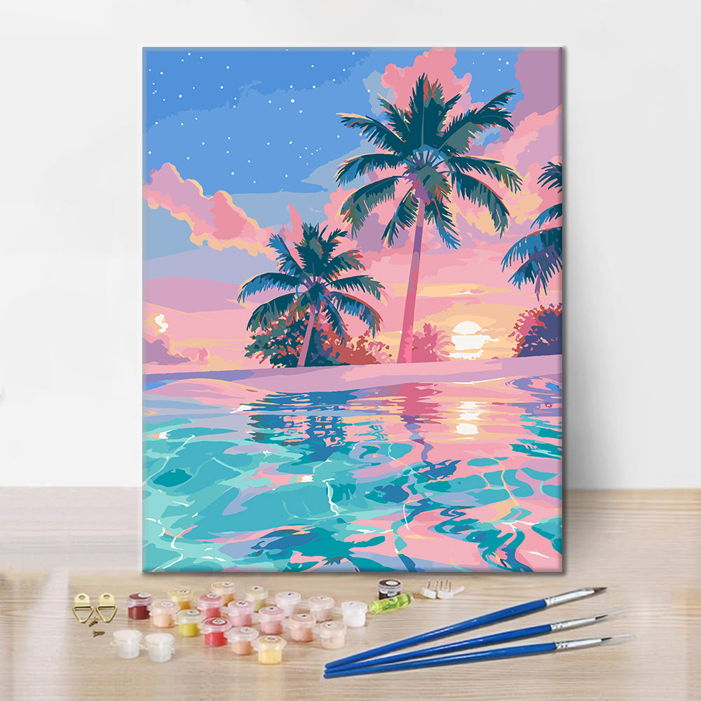 Riflessi al tramonto – Dipingere con i Numeri