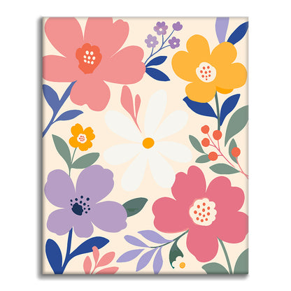 Fiori pastello moderni – Dipingere con i Numeri