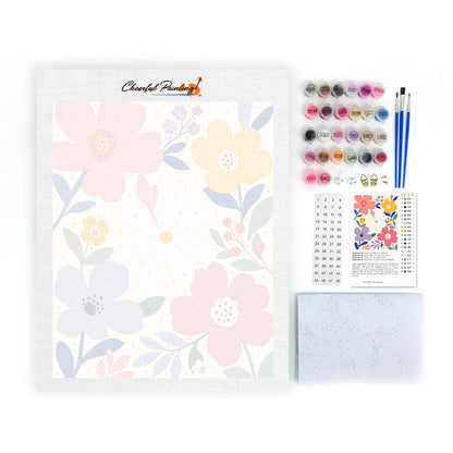 Fiori pastello moderni – Dipingere con i Numeri