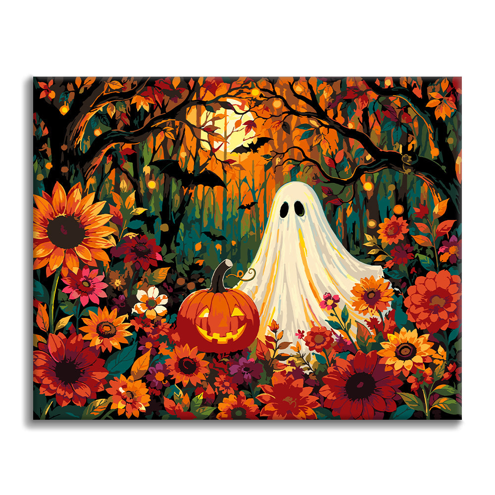 Fantasma tra i fiori autunnali – Dipingere con i Numeri